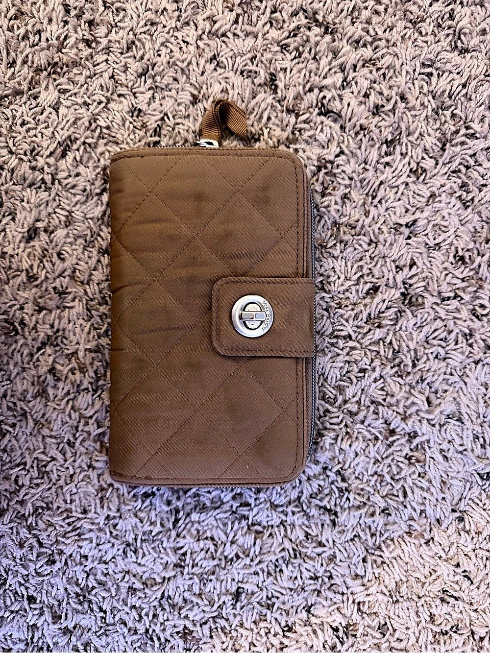 Vera Bradley Quilted Brown Wallet